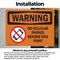Signmission No Cellular Phones Beyond This Point, 5 in W x Rectangle, Vinyl Decal OS-2PACK-WS-D-35-L-12697 - alternate 5